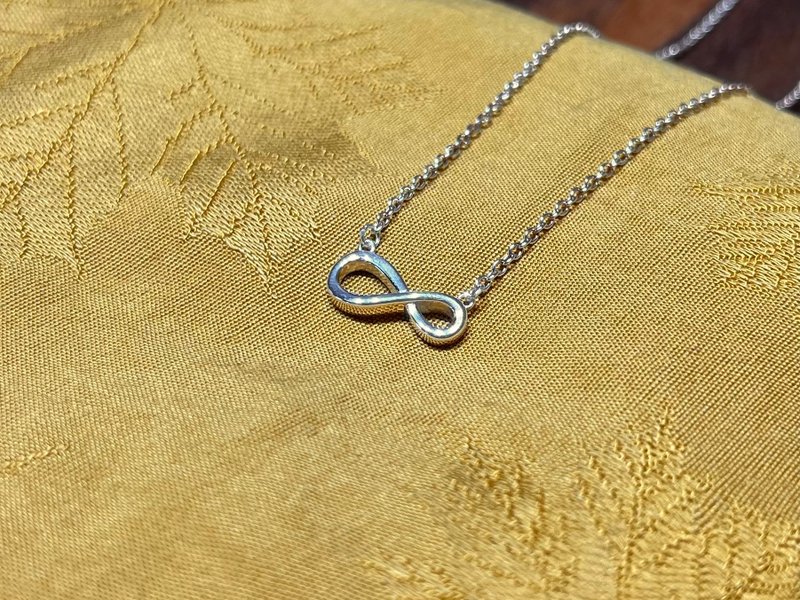 I Infinity I 925 Sterling Silver Collarbone Chain - Collar Necklaces - Sterling Silver Silver