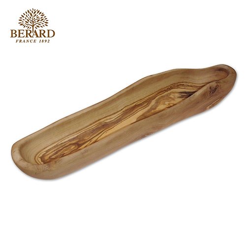 HBF Store 法國 Berard 畢昂原木食具 手工橄欖木長條形麵包籃 (35cm)