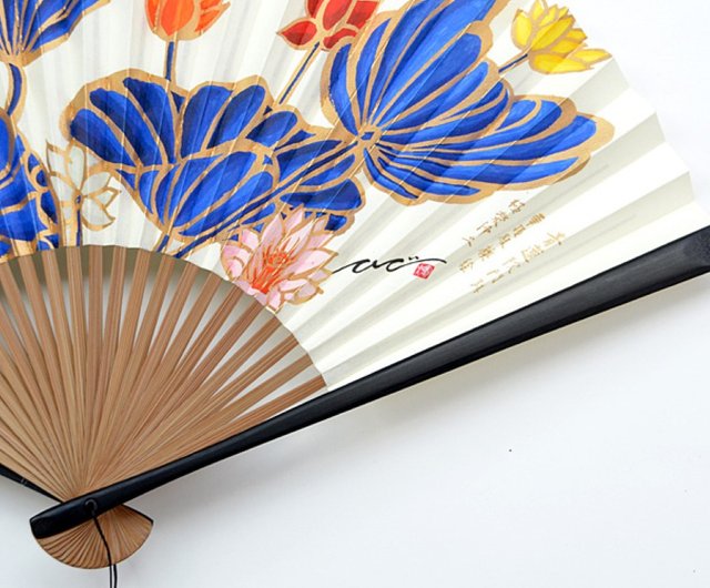宮脇賣扇庵製 青蓮院襖絵図扇子 極楽浄土 - ショップ Ki-Yan