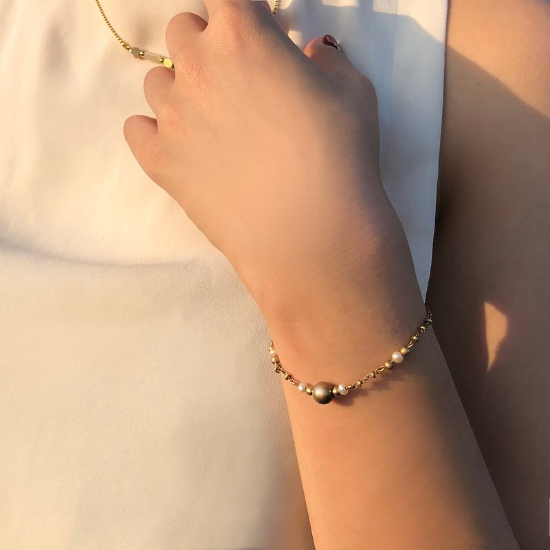 Pearl Satin bead bracelet