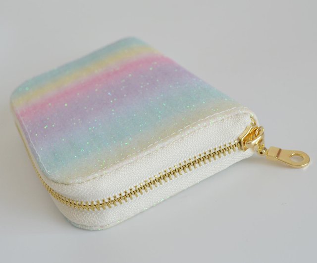 rainbow short zipper pencil case