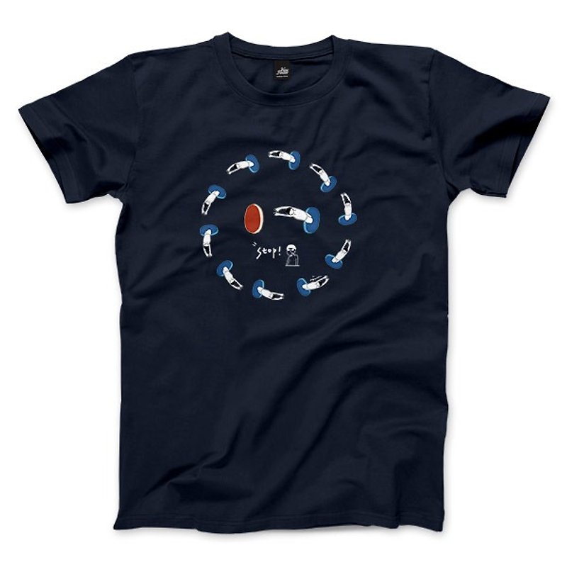 Surrounded by Hutong-Navy-Unisex T-shirt - Men's T-Shirts & Tops - Cotton & Hemp 