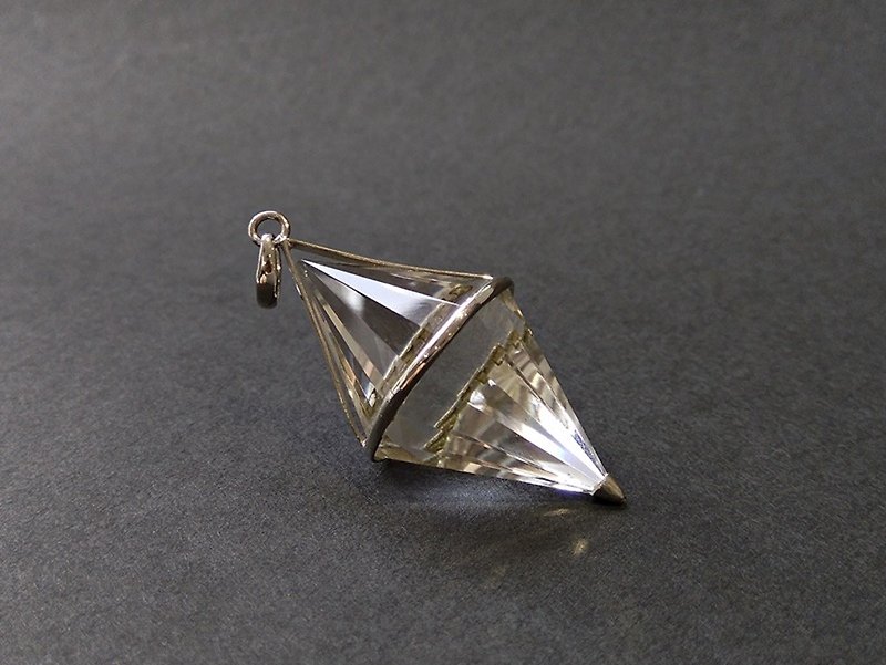 Natural White Crystal Pendulum - Necklaces - Gemstone White