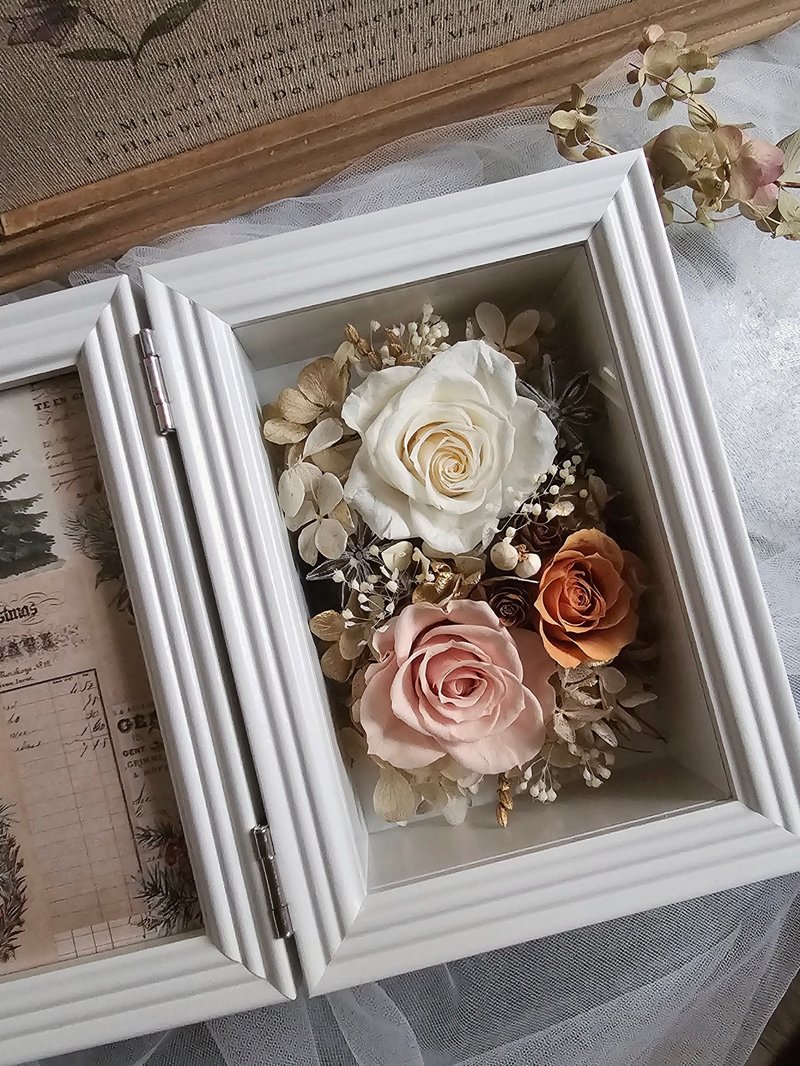 Discount for multiple people - Winter Photo Frame Flower Course - Preserved Flower Frame Photo Frame Customized Preserved Flower Photo Frame - Plants & Floral Arrangement - Plants & Flowers 