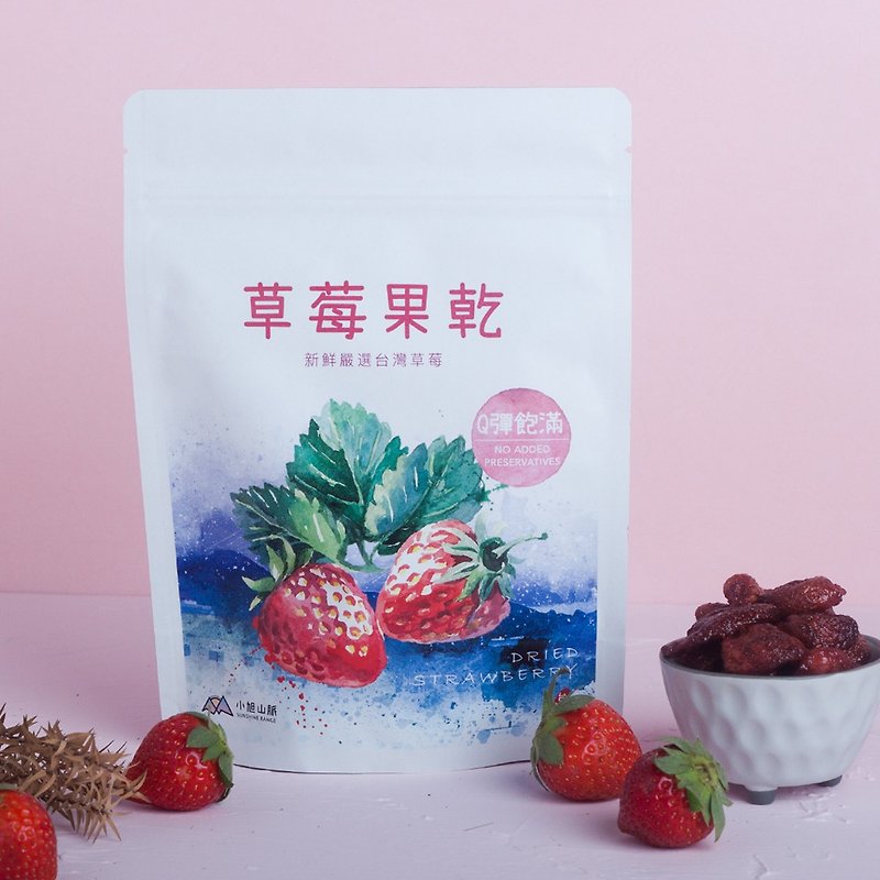1 piece of dried strawberry fruit (100g/pack) - Dried Fruits - Other Materials Red