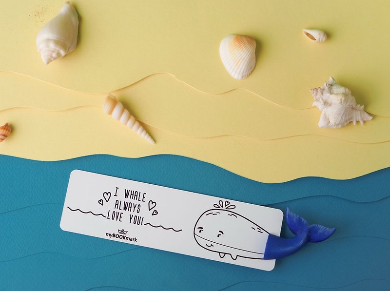 Whale bookmark by myBOOKmark - ที่คั่นหนังสือ - กระดาษ หลากหลายสี