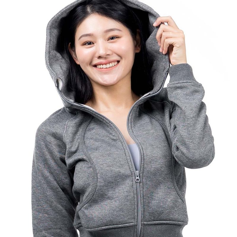 【NAMASTE】Gloria - Gray - Women's Sportswear Tops - Polyester Gray