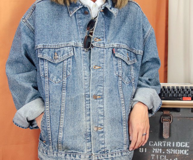 Levi's denim jacket A13 US-made, blue denim jacket [Tsubasa.Y