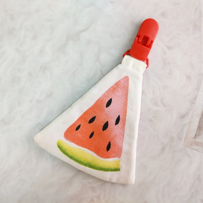 A slice of watermelon. Modeling peace charm bag (name can be embroidered)