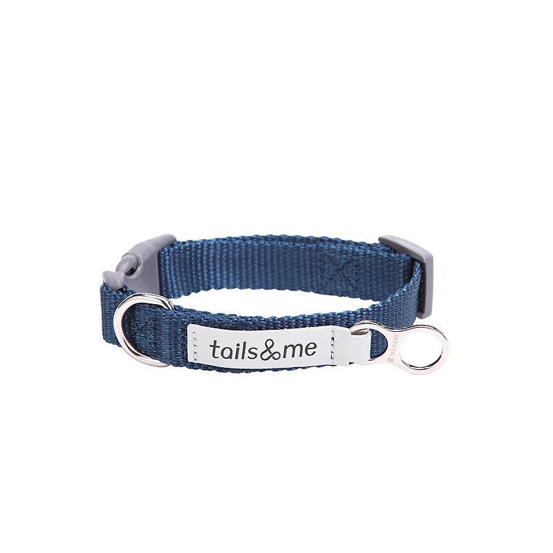 tails & me-Classic Nylon Collar Caribbean - Collars & Leashes - Nylon Blue