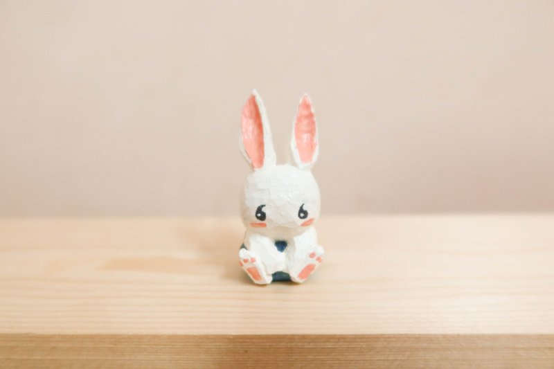 Blue jean rabbit - 公仔/玩偶 - 木頭 