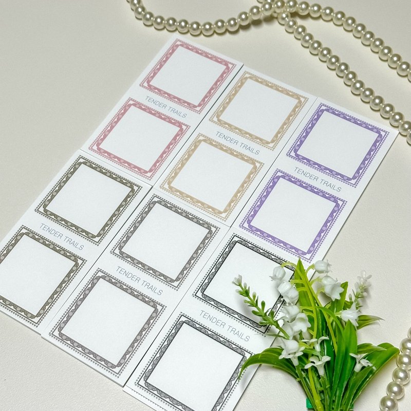 All day simple frame memo-pad - กระดาษโน้ต - กระดาษ 