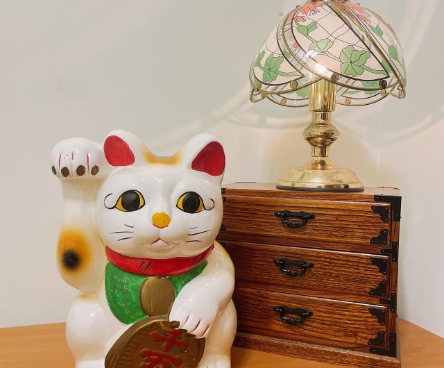 初期の大きな招き猫貯金箱 - ショップ islandvintagetw 置物