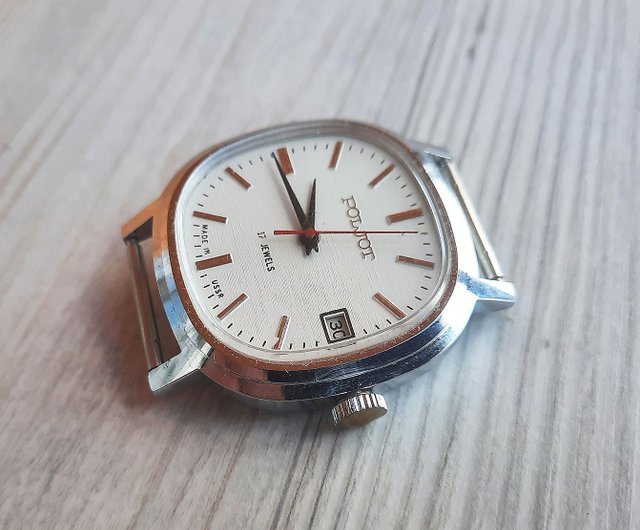 Poljot 2614.2H 17 石 メンズ腕時計 ソ連製 - 巻き上げ式腕時計