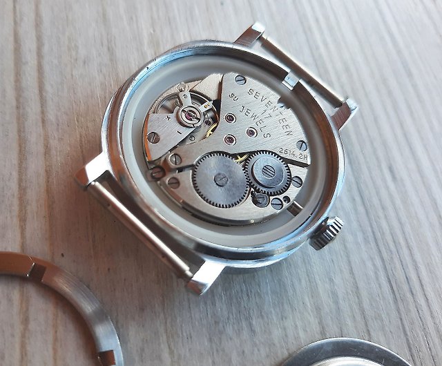 Poljot 2614.2H 17 石 メンズ腕時計 ソ連製 - 巻き上げ式腕時計 ヴィンテージ