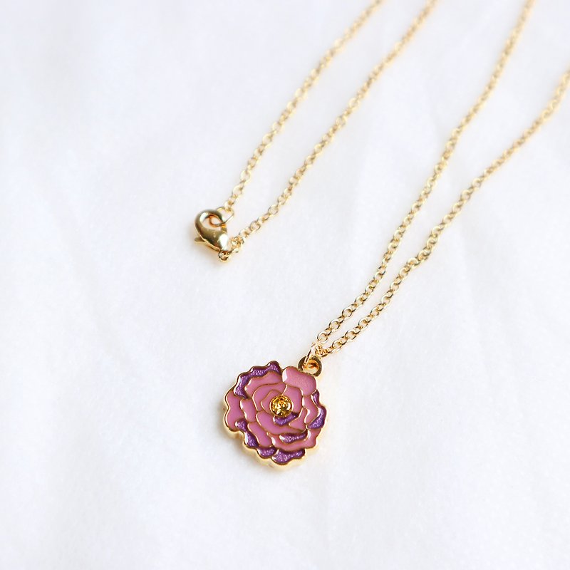 【Card Necklace】Taiwan Culture Color Style-Peony