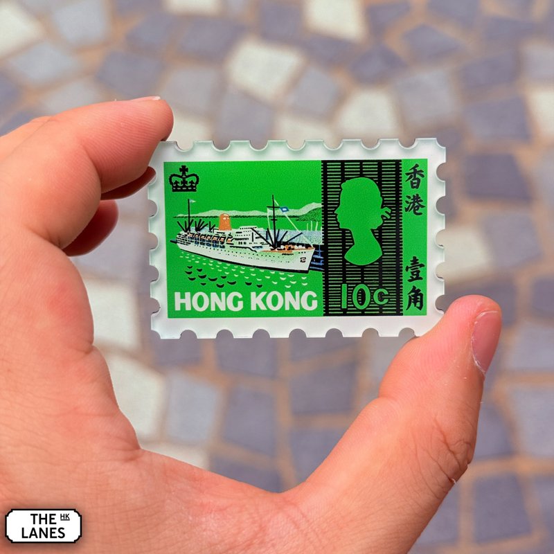 磁石貼 海上交通工具紀念郵票 - 磁鐵 - 壓克力 多色
