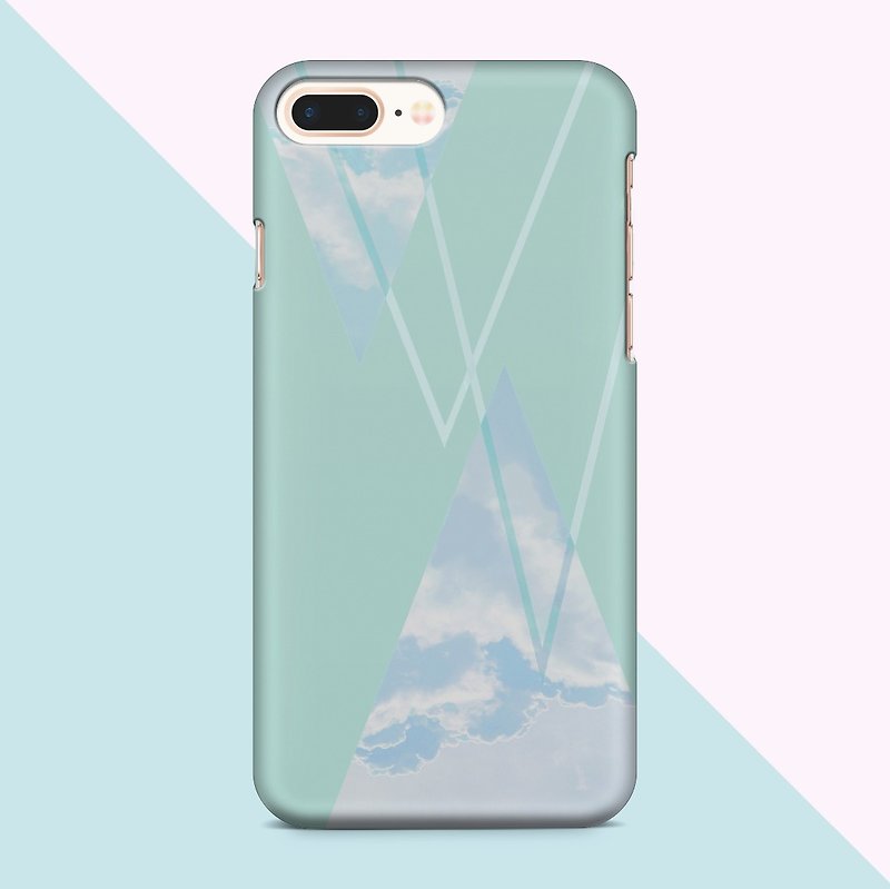 Cloud Phone case - เคส/ซองมือถือ - พลาสติก สีเขียว