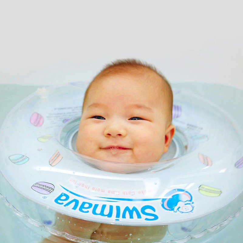 G1 Swimava Macaron Baby Swim Collar - ของเล่นเด็ก - พลาสติก สีน้ำเงิน