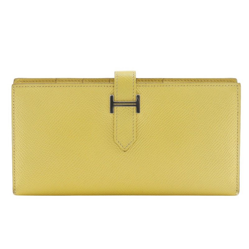 【日本直送】エルメス HERMES ベアンスフレ 長財布 ヴォーエプソン 黄 R レディース【中古】 - 錢包/皮夾/長短夾 - 真皮 黃色