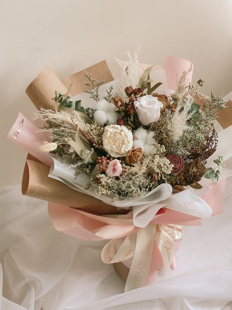 N.101 Customized Dried Bouquet | Graduation Bouquet Valentine&#39;s Day Bouquet Mother&#39;s Day Gift Home Dried Flowers