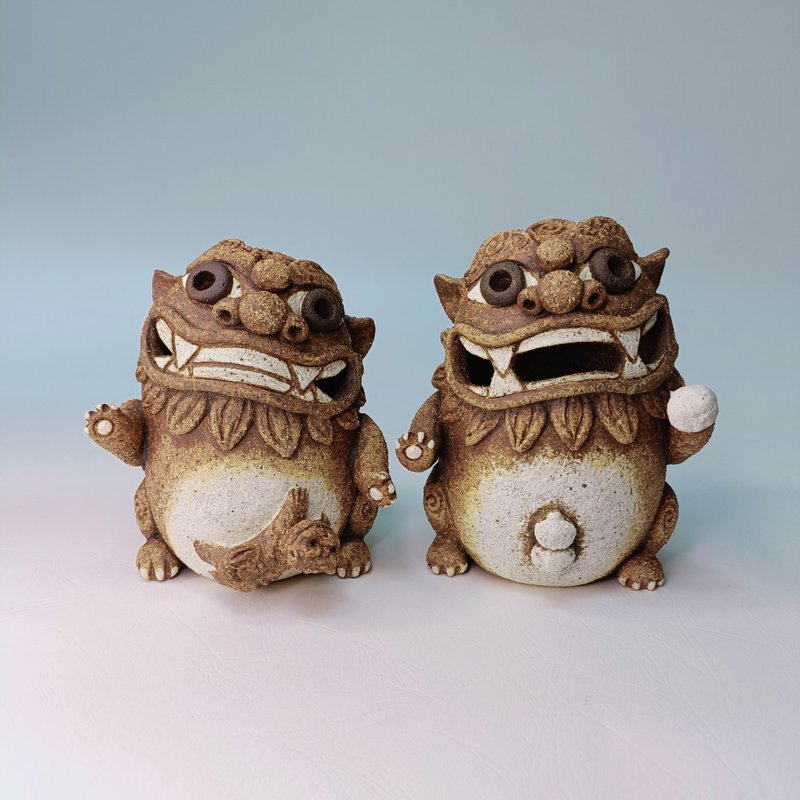 陶獅家族/陶藝品/原創 - 擺飾/家飾品 - 陶 