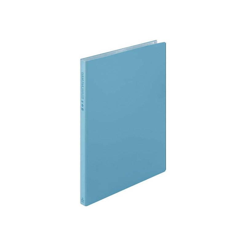 【KING JIM】Waterproof and dustproof storage folder A4/12 zipper bag blue (8732-LB) - Folders & Binders - Other Materials Blue