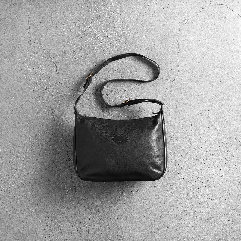 Longchamp Vintage Bag - Messenger Bags & Sling Bags - Genuine Leather Black