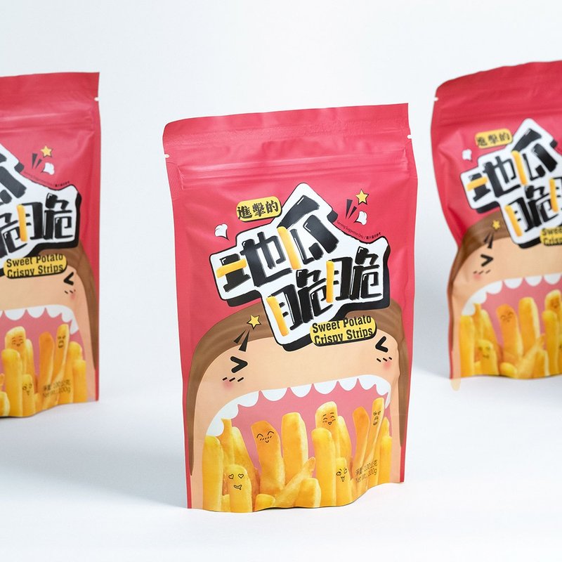 【永禎】地瓜脆條100g 新鮮營養地瓜 台農57號地瓜 - 零食/點心 - 其他材質 紅色