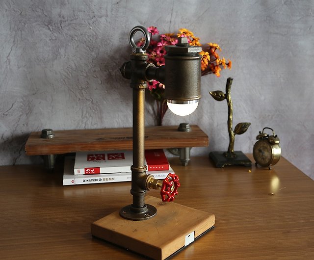 Customized Gift Rechargeable Led Desk, Industrial Water Pipe Floor Lamp