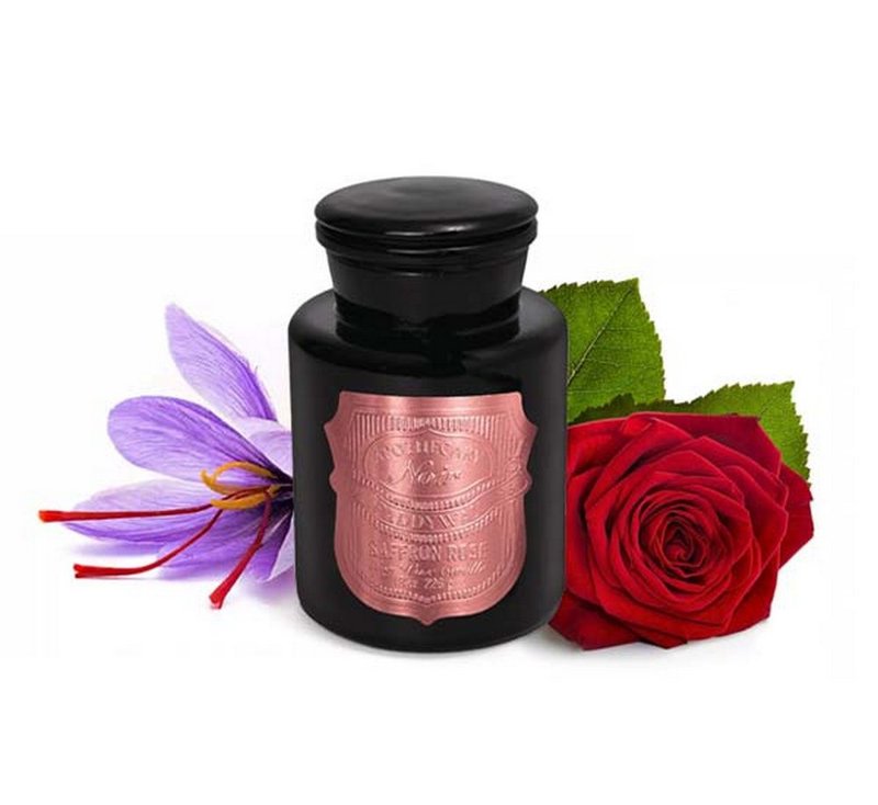 Paddywax Noir Saffron Rose Candle Saffron Rose Top Medicine Jar Scented Candle - เทียน/เชิงเทียน - วัสดุอื่นๆ หลากหลายสี