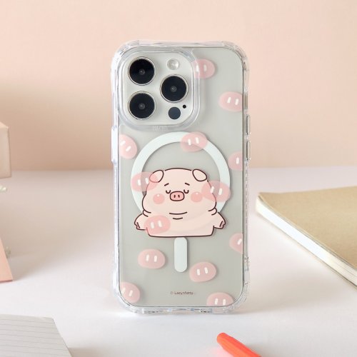 TOYSELECT 胖才可愛滿滿豬鼻子抗黃防摔MagSafe iPhone手機殼