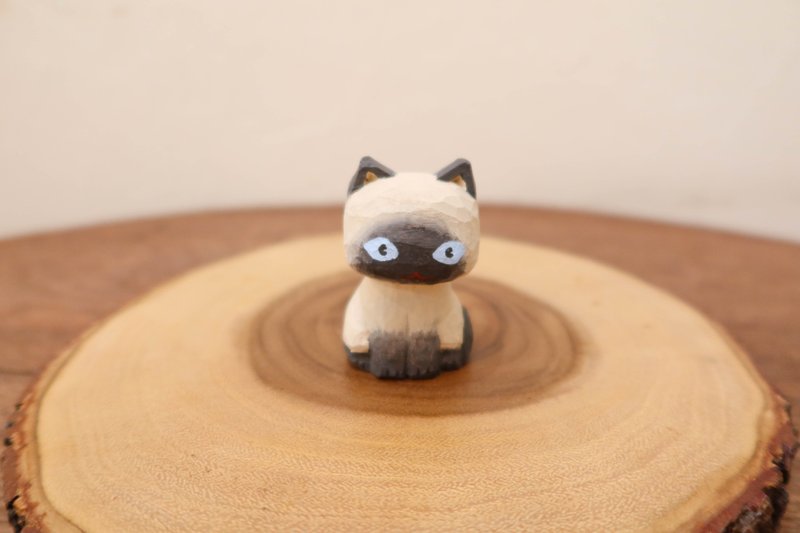 Roan Cat - 公仔/玩偶 - 木頭 