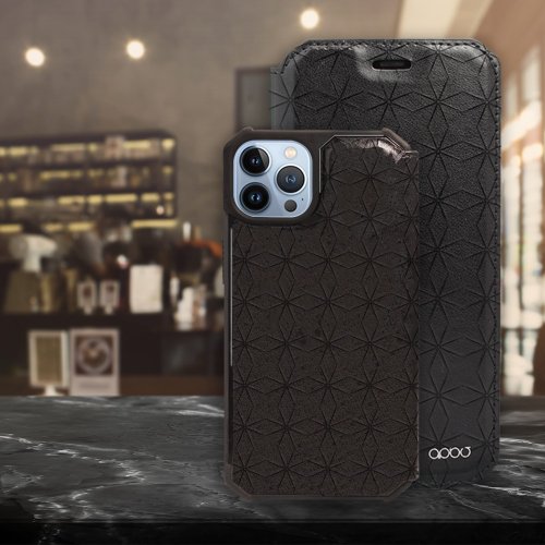 apbs 雅品仕 水晶彩鑽手機殼 iPhone 13全系列 浮雕感軍規防摔立架皮套-微星