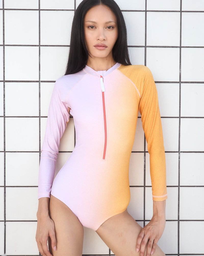 Stargazer Long Sleeve Swimsuit 連身泳衣 長袖泳衣 運動泳衣 防曬泳衣 - 女泳衣/比基尼 - 聚酯纖維 多色