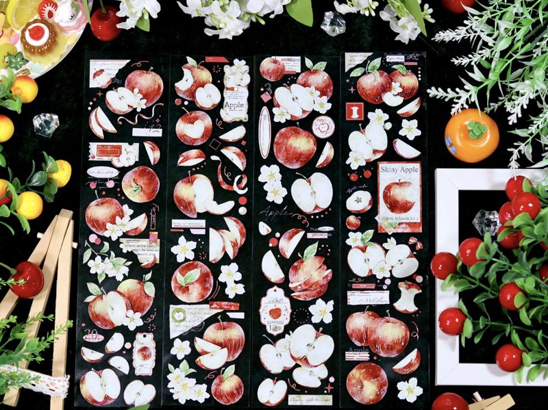 蘋韻知實 PET 和紙膠帶 貝殼光 10米卷 - 膠紙/膠帶/紙膠帶 - 其他材質 多色