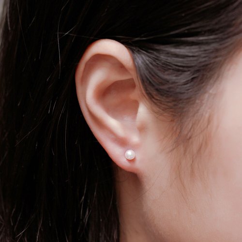 Olivia Yao Jewellery 經典迷你珍珠耳環 3.5mm (單支 可改夾式)