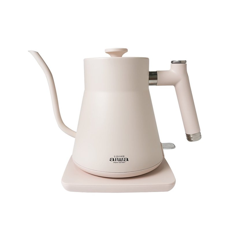 【AIWA】 愛華 0.8L 鵝頸手沖電茶壼 AA-K21G - 廚房家電 - 其他金屬 白色