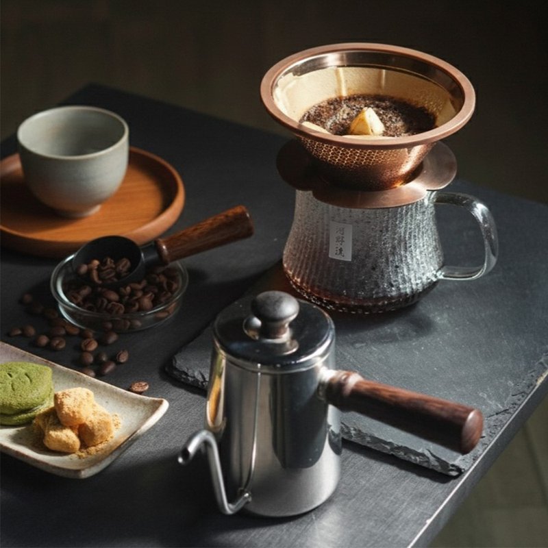 Driver 職人玩家手沖咖啡經典組 - 咖啡壺/手沖壺 - 不鏽鋼 白色