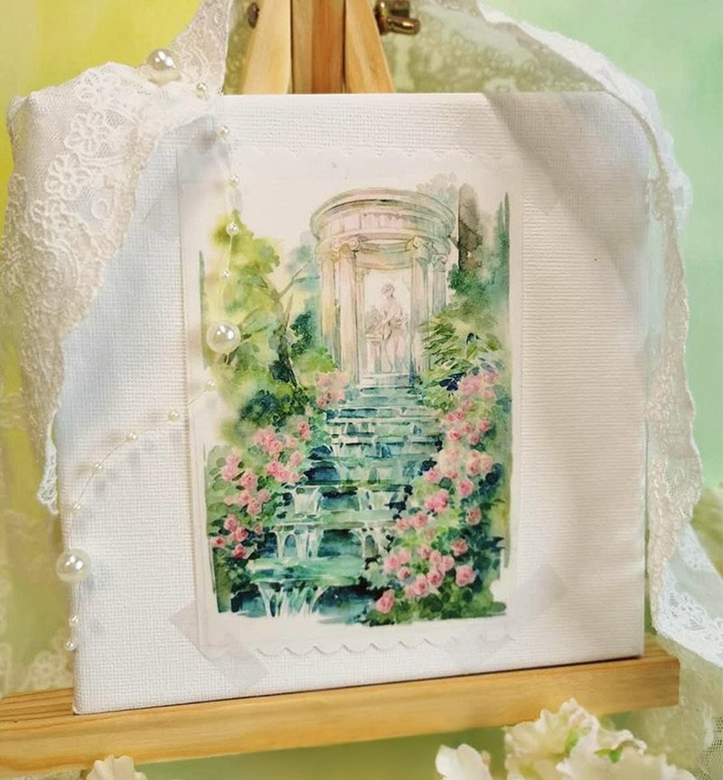 春神的花園 心やすらぐ 水彩タッチ 和紙膠帶 10米卷 巨畫幅造景 - 紙膠帶/和紙/PET - 其他材質 多色