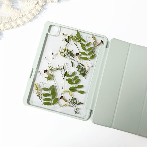 FeimeiPresents 枝繁葉茂手工押花iPad外殼 iPad Air 11寸 13寸 iPad Pro 11寸13
