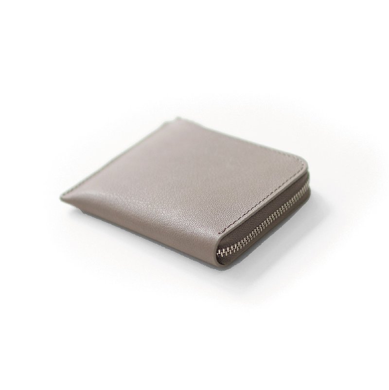 sugata Someya Store | Leather Key Wallet/Warm Grey - กระเป๋าสตางค์ - หนังแท้ สีกากี