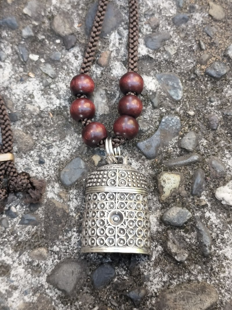 轟音の寺　Roaring Temple necklace silver925 with rope　by　GRYPHON - 項鍊 - 純銀 銀色