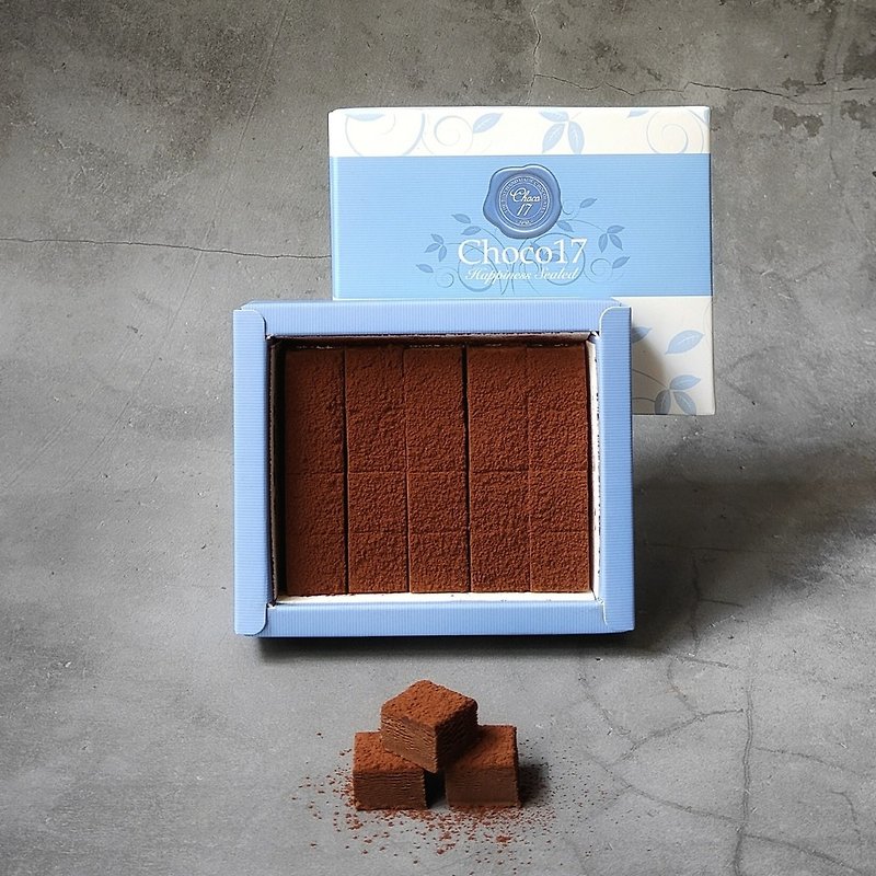Choco17巧克力  皇家經典70%生巧克力 20顆/小禮盒無附禮袋 - 朱古力 - 新鮮食材 咖啡色