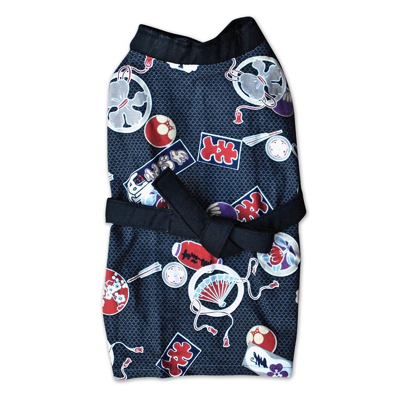 [AnnaNina] Pet Kimono for Cats and Dogs Universal Logo Totem Kimono S~XL - Clothing & Accessories - Cotton & Hemp Gray