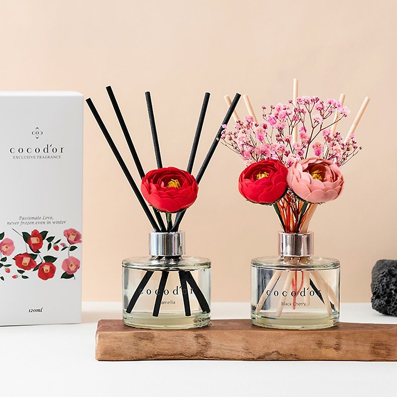 [Limited 2 into the special offer] cocodor-camellia series diffuser bottle 120ml - Fragrances - Glass Red