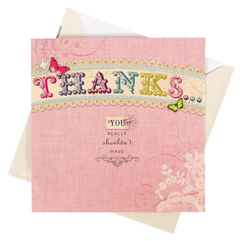 很開心你做到了【Hallmark-卡片 無限感謝】 - 心意卡/卡片 - 紙 粉紅色