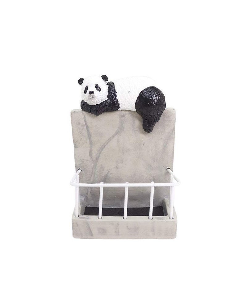 SUSS-Japan Magnets lazy animal shape pen holder / stationery storage rack (panda lazy) - birthday gift recommendation / spot free shipping - กล่องใส่ปากกา - วัสดุอื่นๆ 