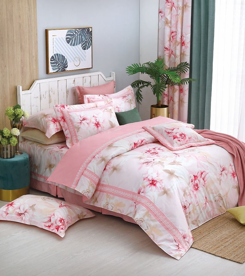 【R882 Pink Fragrance】100% Cotton Combed 60s, Comforter/Quilt - เครื่องนอน - ผ้าฝ้าย/ผ้าลินิน สึชมพู