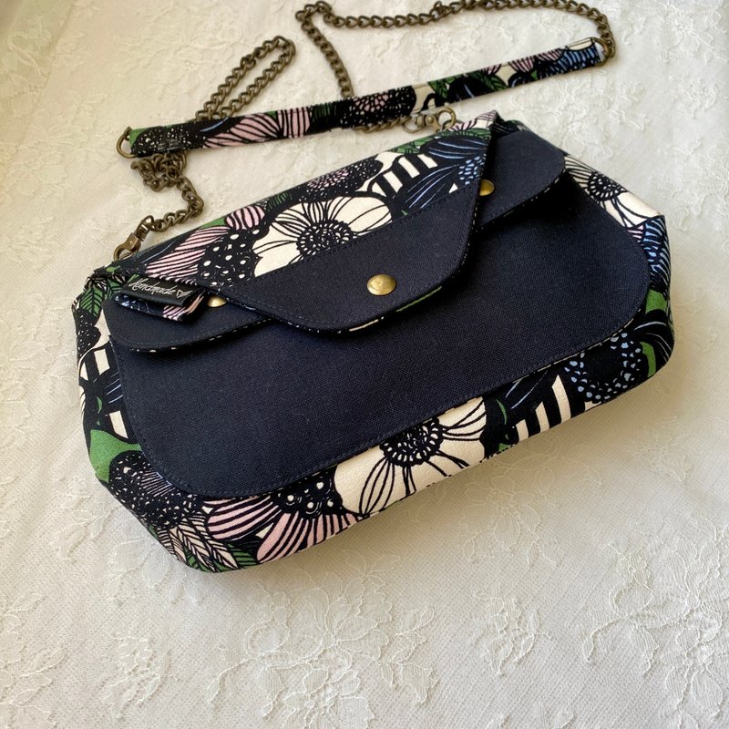 藍森花語小日常斜背包 - 側背包/斜背包 - 棉．麻 